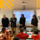 Sidónio Costa (AE Tábua), Mário Loureiro (Presidente CM Tábua) João Ataíde (Presidente da CIMRC), Cristina Oliveira (DGESTE) e Susana Mendes (CM Tàbua)